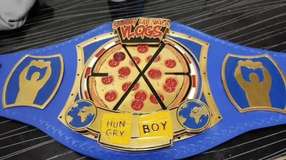 Authentic Sammy Guevara Pizza Spinner Belt Premium Replica