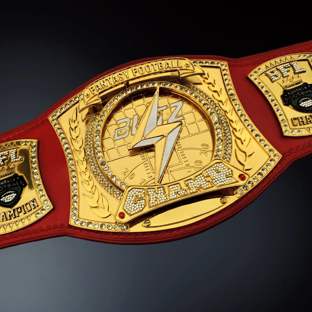 Custom Fancy Football Spinner Championship Belt