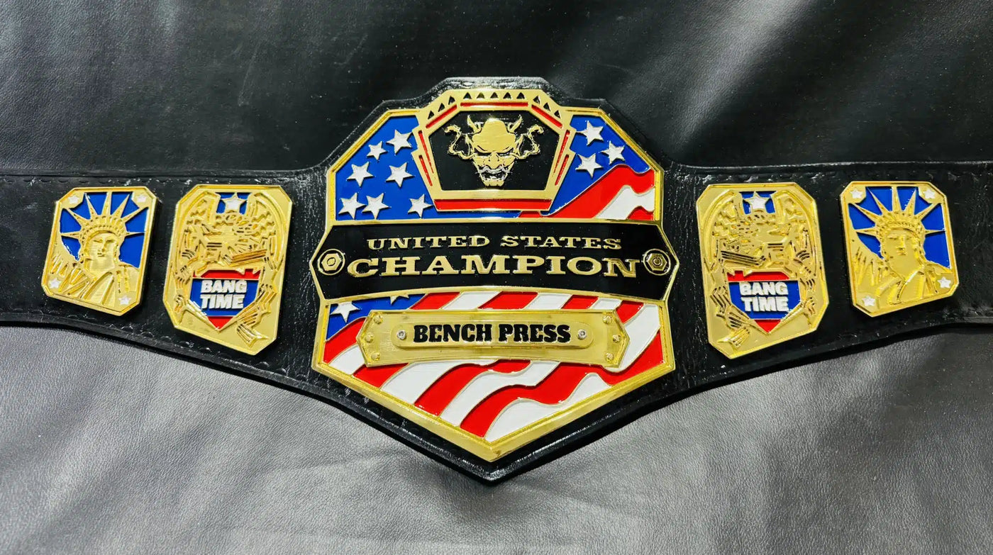 Customizable Bench Press United States Championship Belt