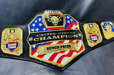 Customizable Bench Press United States Championship Belt