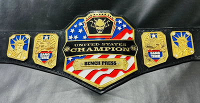 Customizable Bench Press United States Championship Belt