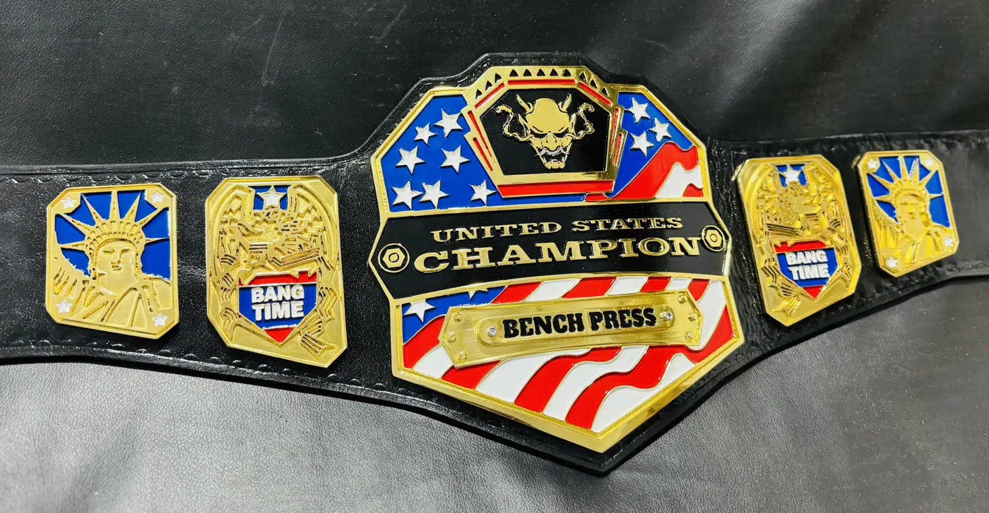 Customizable Bench Press United States Championship Belt