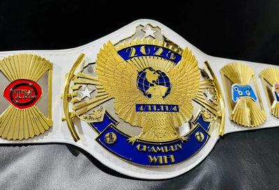 Customizable Bride & Groom Championship Belts