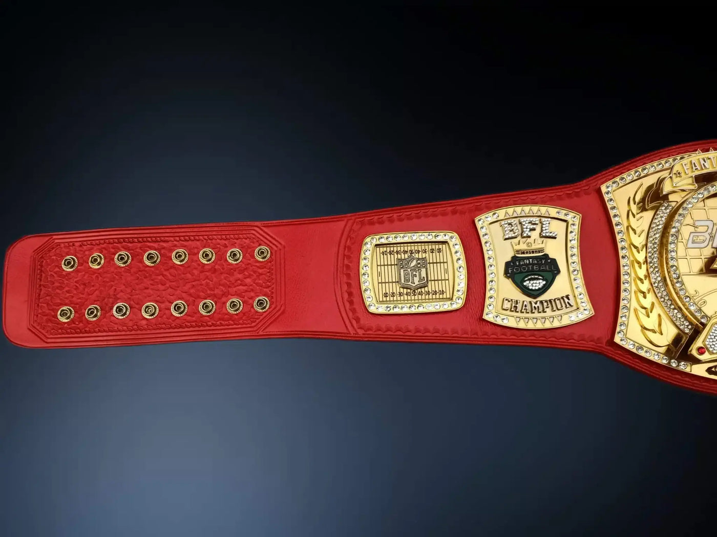 Custom Fancy Football Spinner Championship Belt