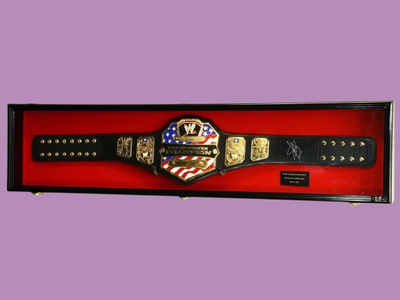 WWE WWF Championship Belt Display Case - 54" Cabinet Frame